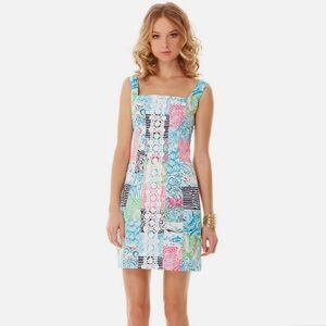 Lilly Pulitzer OSTERVILLE patchwork dress size 4